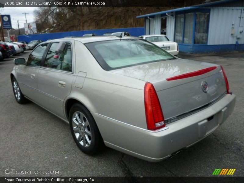 Gold Mist / Cashmere/Cocoa 2008 Cadillac DTS Luxury