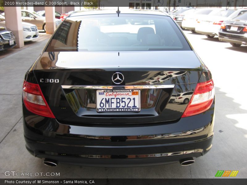 Black / Black 2010 Mercedes-Benz C 300 Sport
