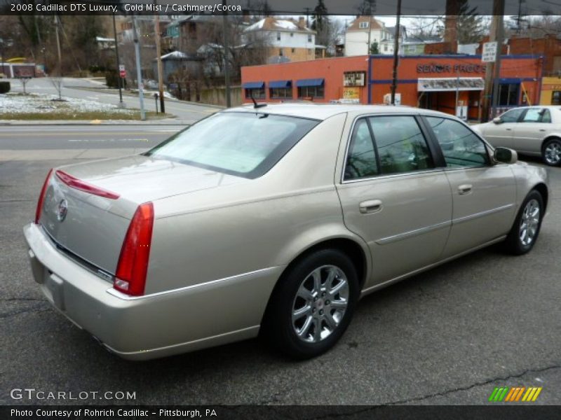 Gold Mist / Cashmere/Cocoa 2008 Cadillac DTS Luxury