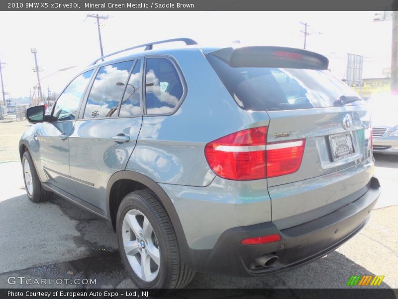 Mineral Green Metallic / Saddle Brown 2010 BMW X5 xDrive30i
