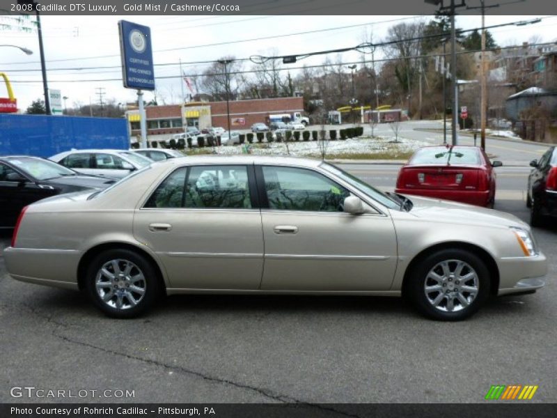 Gold Mist / Cashmere/Cocoa 2008 Cadillac DTS Luxury