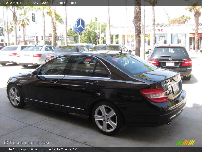 Black / Black 2010 Mercedes-Benz C 300 Sport