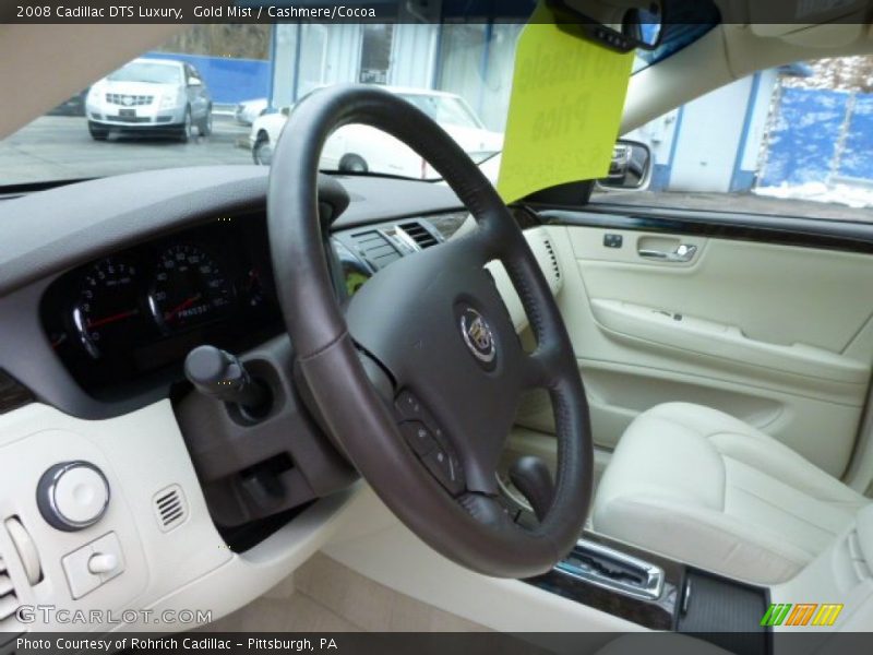 Gold Mist / Cashmere/Cocoa 2008 Cadillac DTS Luxury