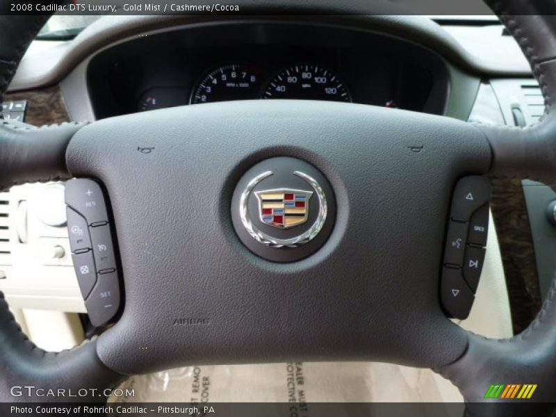 Gold Mist / Cashmere/Cocoa 2008 Cadillac DTS Luxury