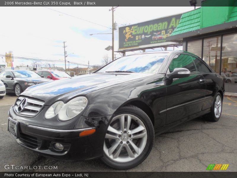Black / Black 2006 Mercedes-Benz CLK 350 Coupe