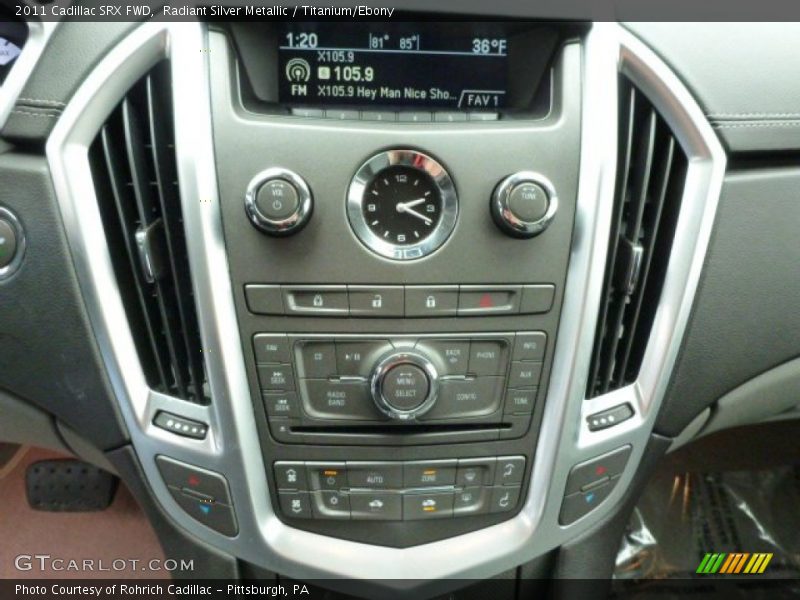 Radiant Silver Metallic / Titanium/Ebony 2011 Cadillac SRX FWD