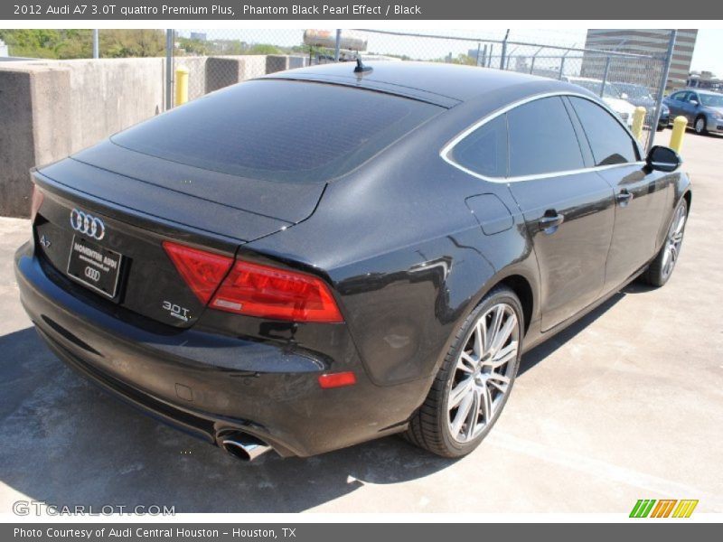 Phantom Black Pearl Effect / Black 2012 Audi A7 3.0T quattro Premium Plus