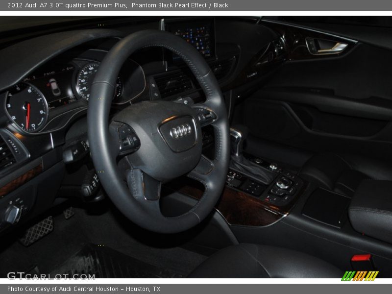 Phantom Black Pearl Effect / Black 2012 Audi A7 3.0T quattro Premium Plus