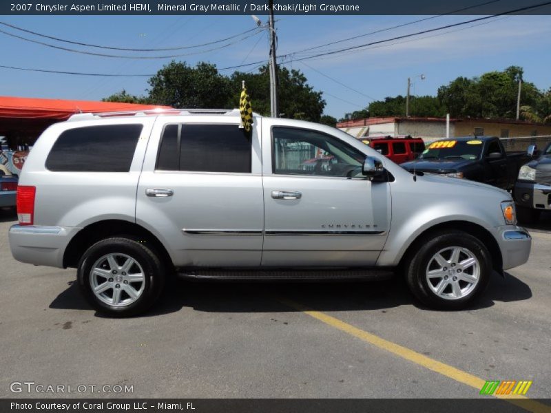Mineral Gray Metallic / Dark Khaki/Light Graystone 2007 Chrysler Aspen Limited HEMI