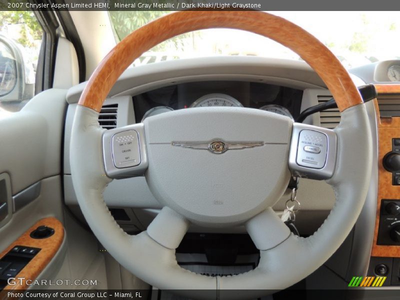 Mineral Gray Metallic / Dark Khaki/Light Graystone 2007 Chrysler Aspen Limited HEMI