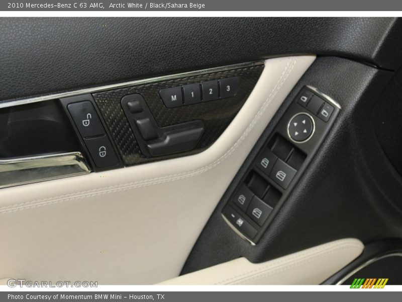 Arctic White / Black/Sahara Beige 2010 Mercedes-Benz C 63 AMG