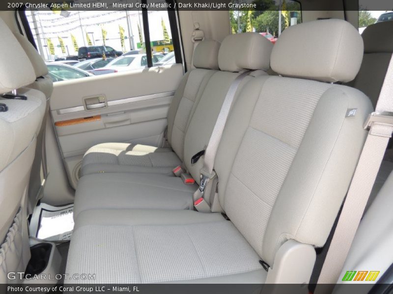 Mineral Gray Metallic / Dark Khaki/Light Graystone 2007 Chrysler Aspen Limited HEMI