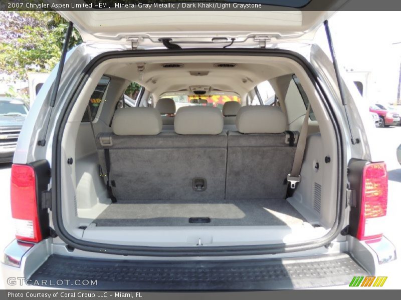 Mineral Gray Metallic / Dark Khaki/Light Graystone 2007 Chrysler Aspen Limited HEMI