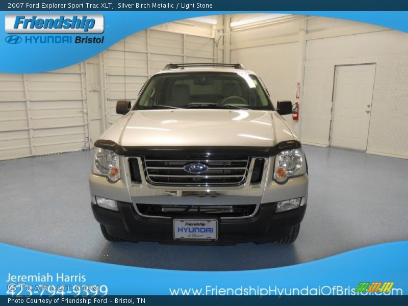 Silver Birch Metallic / Light Stone 2007 Ford Explorer Sport Trac XLT