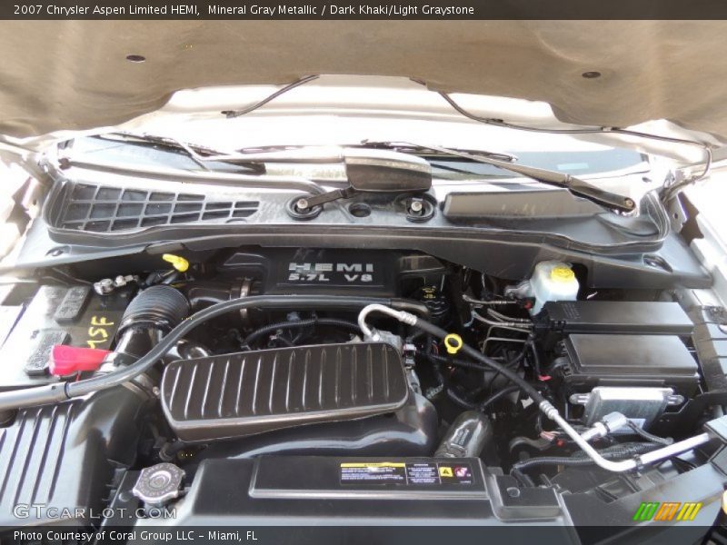 Mineral Gray Metallic / Dark Khaki/Light Graystone 2007 Chrysler Aspen Limited HEMI