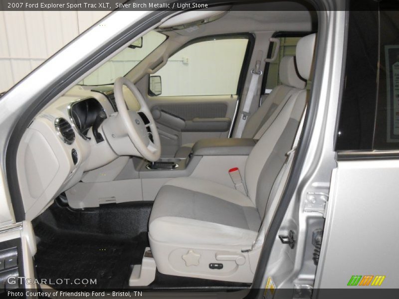 Silver Birch Metallic / Light Stone 2007 Ford Explorer Sport Trac XLT