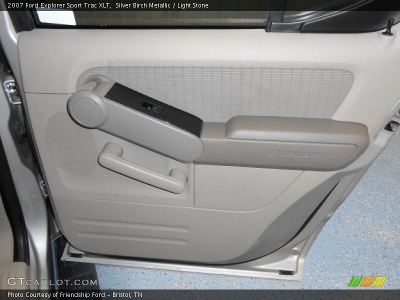 Silver Birch Metallic / Light Stone 2007 Ford Explorer Sport Trac XLT