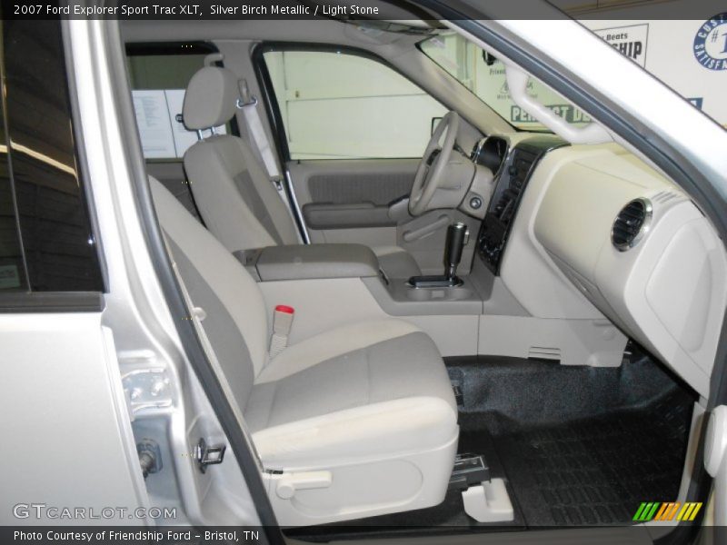 Silver Birch Metallic / Light Stone 2007 Ford Explorer Sport Trac XLT