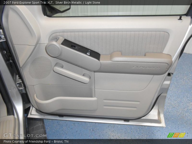 Silver Birch Metallic / Light Stone 2007 Ford Explorer Sport Trac XLT