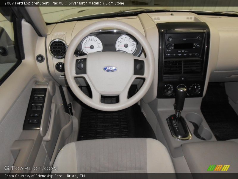 Silver Birch Metallic / Light Stone 2007 Ford Explorer Sport Trac XLT
