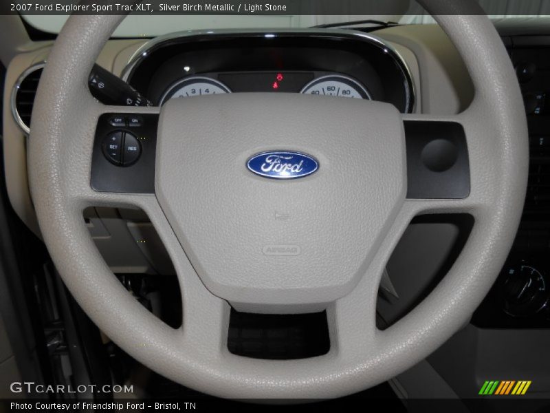 Silver Birch Metallic / Light Stone 2007 Ford Explorer Sport Trac XLT
