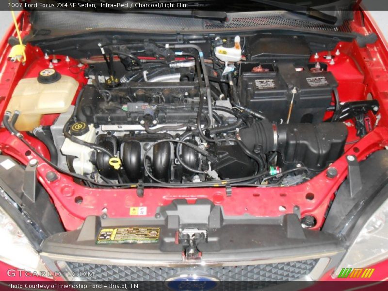 Infra-Red / Charcoal/Light Flint 2007 Ford Focus ZX4 SE Sedan
