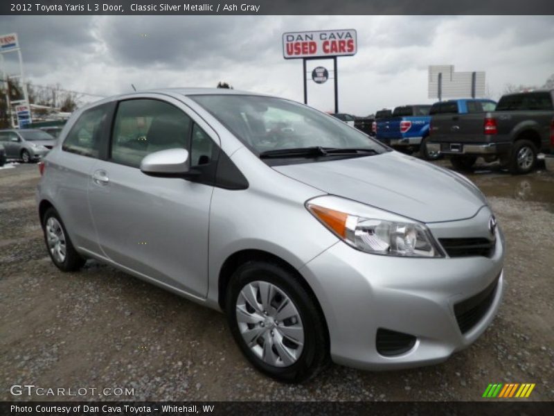 Classic Silver Metallic / Ash Gray 2012 Toyota Yaris L 3 Door