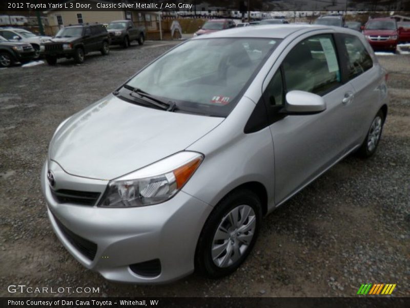 Classic Silver Metallic / Ash Gray 2012 Toyota Yaris L 3 Door