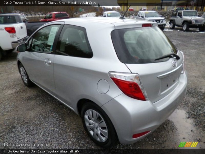 Classic Silver Metallic / Ash Gray 2012 Toyota Yaris L 3 Door