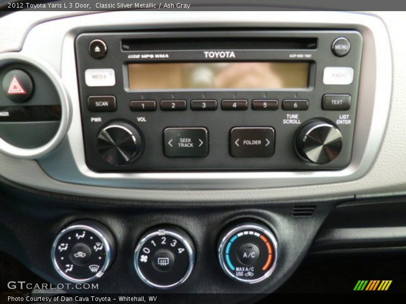 Classic Silver Metallic / Ash Gray 2012 Toyota Yaris L 3 Door