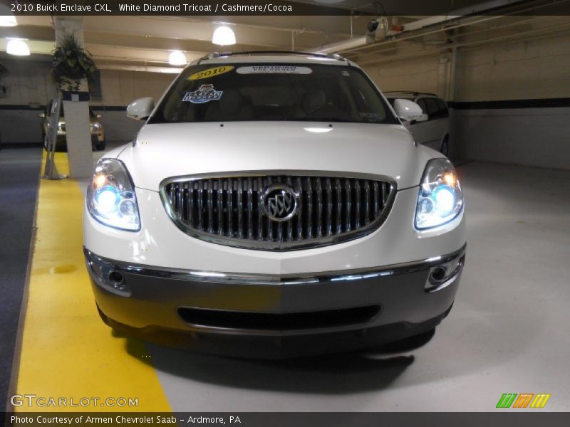 White Diamond Tricoat / Cashmere/Cocoa 2010 Buick Enclave CXL