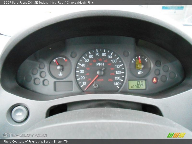 Infra-Red / Charcoal/Light Flint 2007 Ford Focus ZX4 SE Sedan