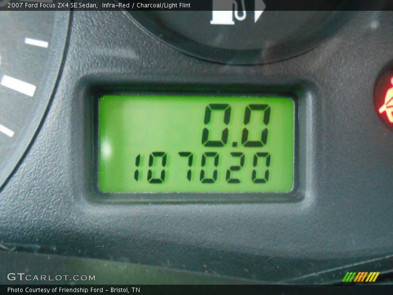 Infra-Red / Charcoal/Light Flint 2007 Ford Focus ZX4 SE Sedan