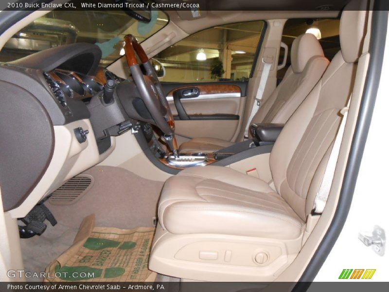 White Diamond Tricoat / Cashmere/Cocoa 2010 Buick Enclave CXL