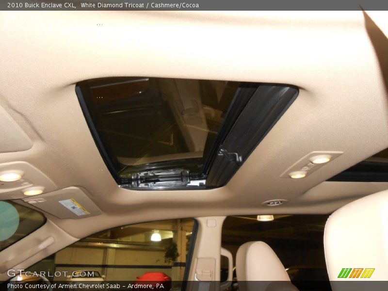 White Diamond Tricoat / Cashmere/Cocoa 2010 Buick Enclave CXL