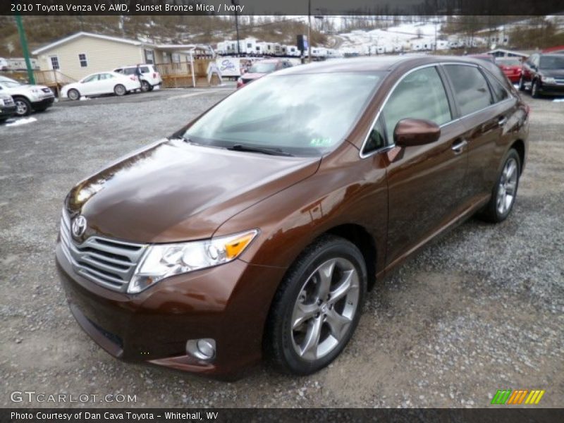 Sunset Bronze Mica / Ivory 2010 Toyota Venza V6 AWD