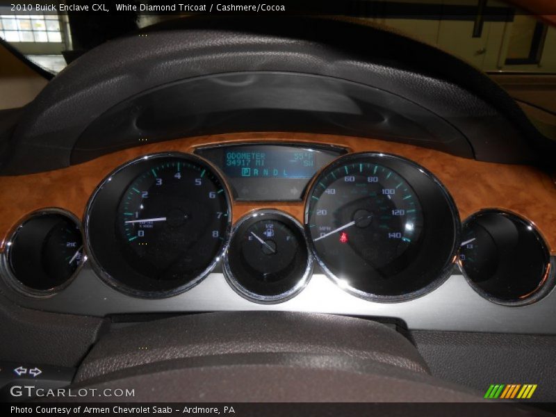 White Diamond Tricoat / Cashmere/Cocoa 2010 Buick Enclave CXL