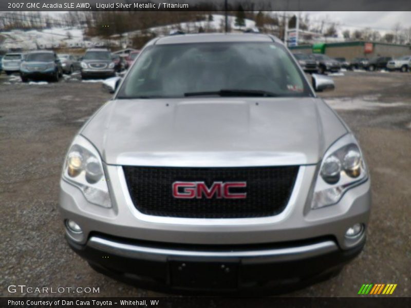 Liquid Silver Metallic / Titanium 2007 GMC Acadia SLE AWD