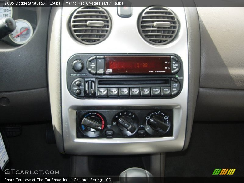 Controls of 2005 Stratus SXT Coupe