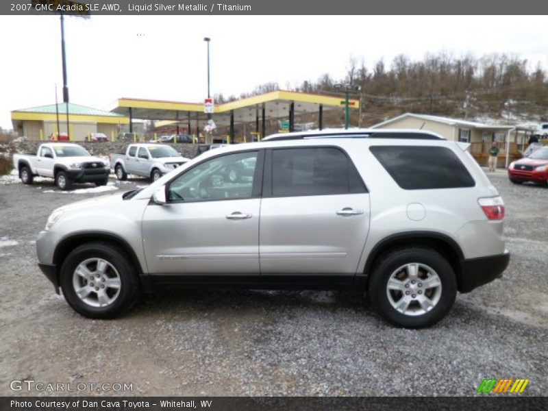 Liquid Silver Metallic / Titanium 2007 GMC Acadia SLE AWD