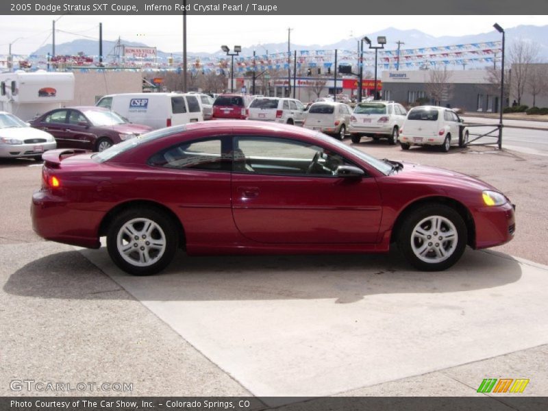 Inferno Red Crystal Pearl / Taupe 2005 Dodge Stratus SXT Coupe