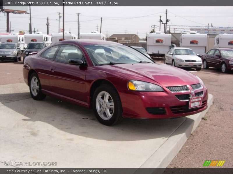 Inferno Red Crystal Pearl / Taupe 2005 Dodge Stratus SXT Coupe