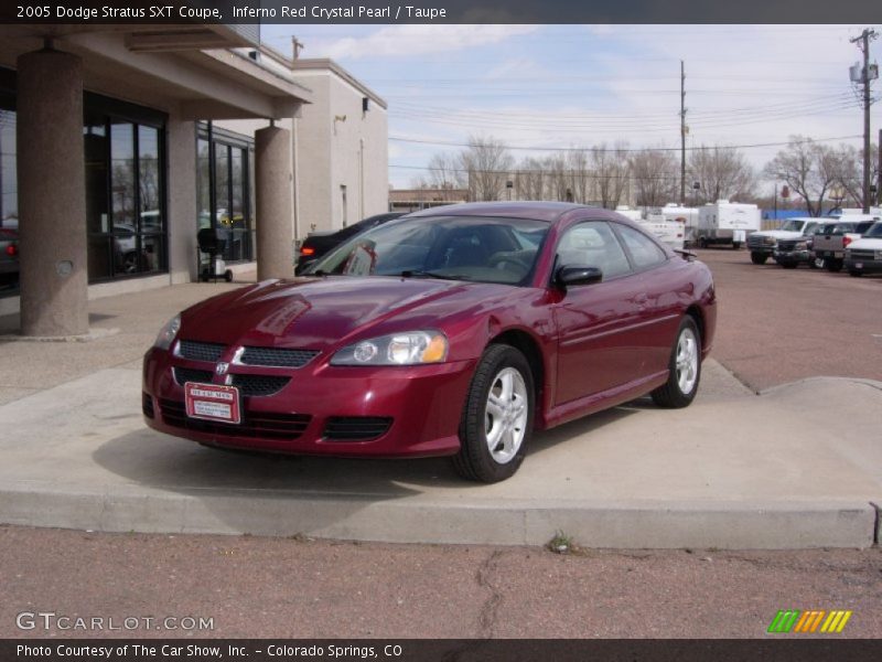 Inferno Red Crystal Pearl / Taupe 2005 Dodge Stratus SXT Coupe