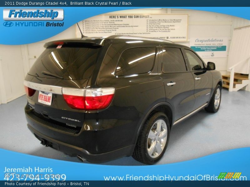 Brilliant Black Crystal Pearl / Black 2011 Dodge Durango Citadel 4x4