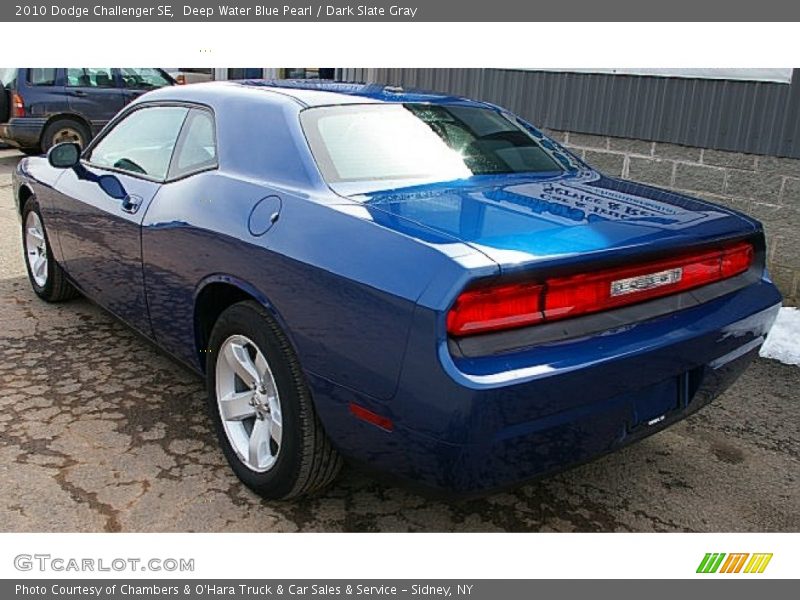 Deep Water Blue Pearl / Dark Slate Gray 2010 Dodge Challenger SE