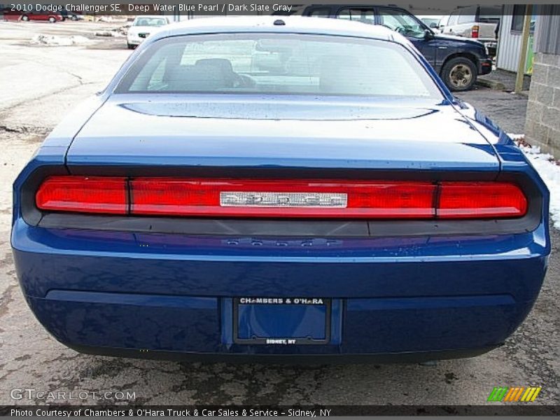 Deep Water Blue Pearl / Dark Slate Gray 2010 Dodge Challenger SE