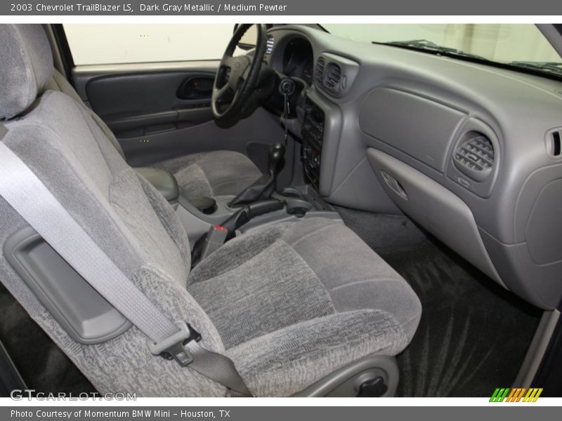Dark Gray Metallic / Medium Pewter 2003 Chevrolet TrailBlazer LS