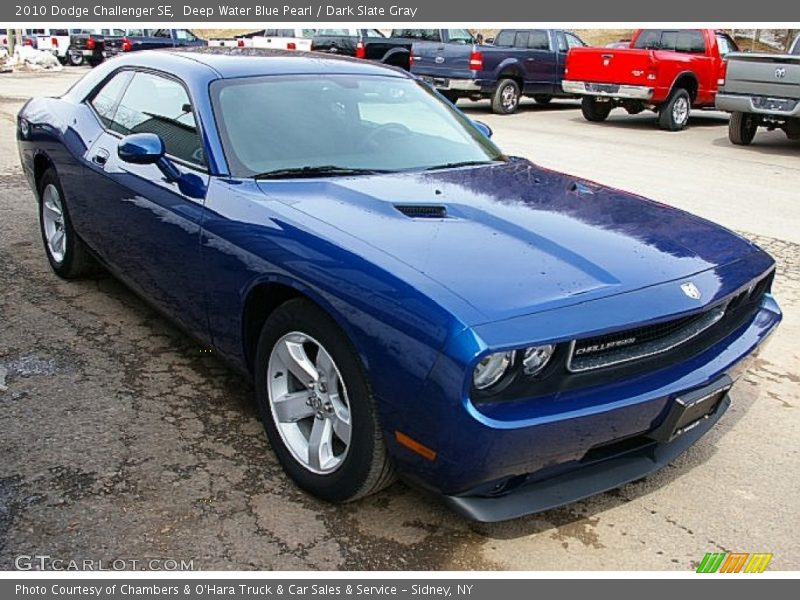 Deep Water Blue Pearl / Dark Slate Gray 2010 Dodge Challenger SE