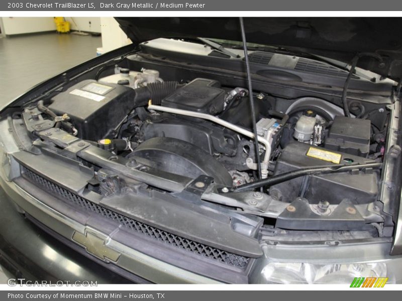Dark Gray Metallic / Medium Pewter 2003 Chevrolet TrailBlazer LS