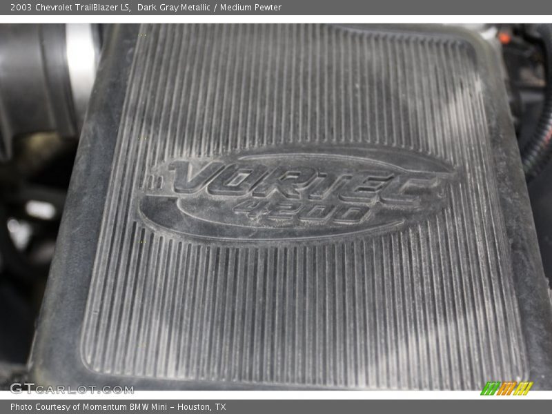 Dark Gray Metallic / Medium Pewter 2003 Chevrolet TrailBlazer LS